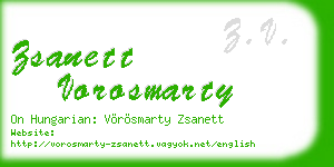 zsanett vorosmarty business card